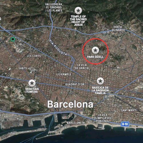 Location Park Guell Barcelona