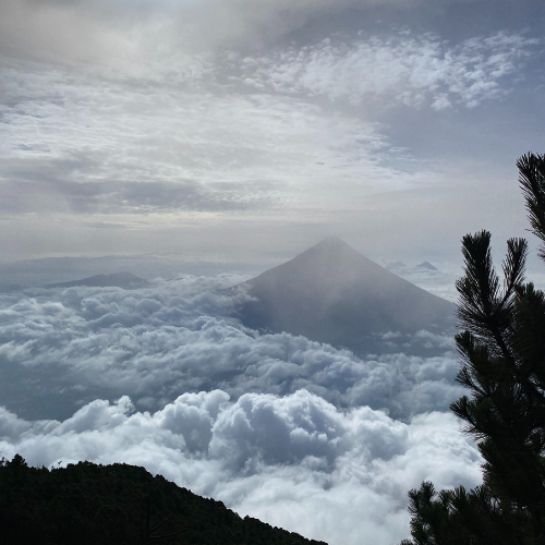 Acatenango under the clouds
