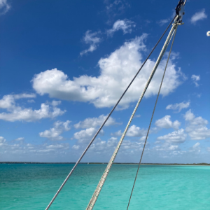 Photo from a catamaran in Bacalar